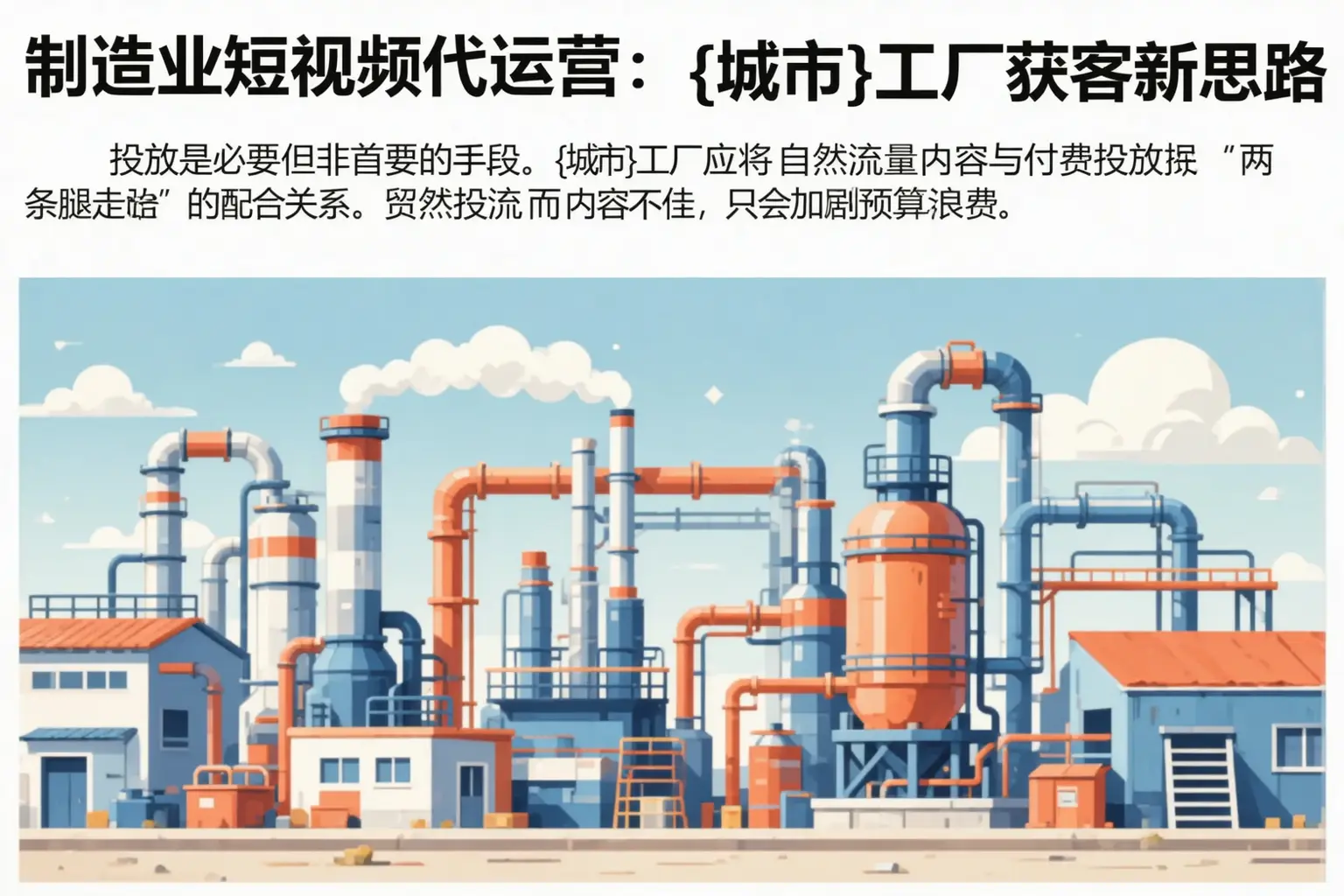 制造业短视频代运营:穆棱工厂获客新思路