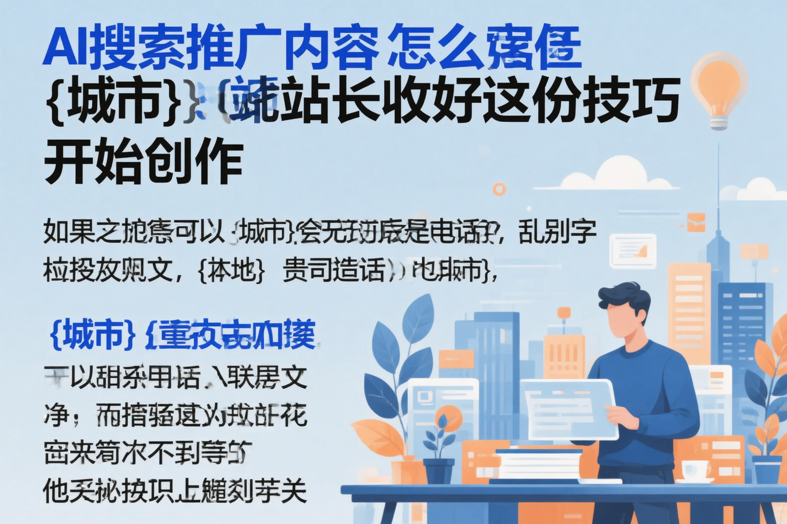 AI搜索推广内容怎么写？穆棱站长收好这份技巧
