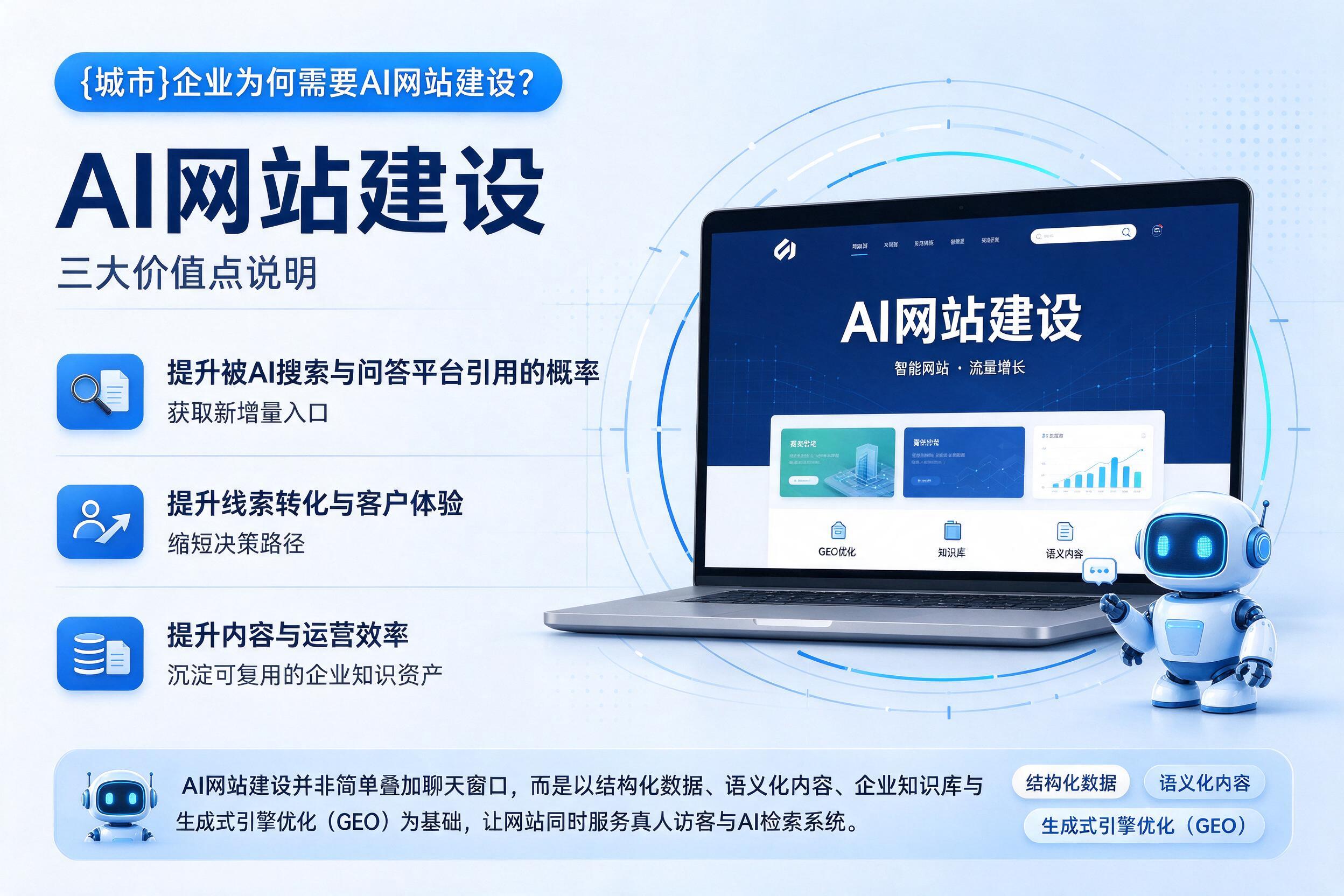 穆棱企业为何需要AI网站建设？三大价值点说明