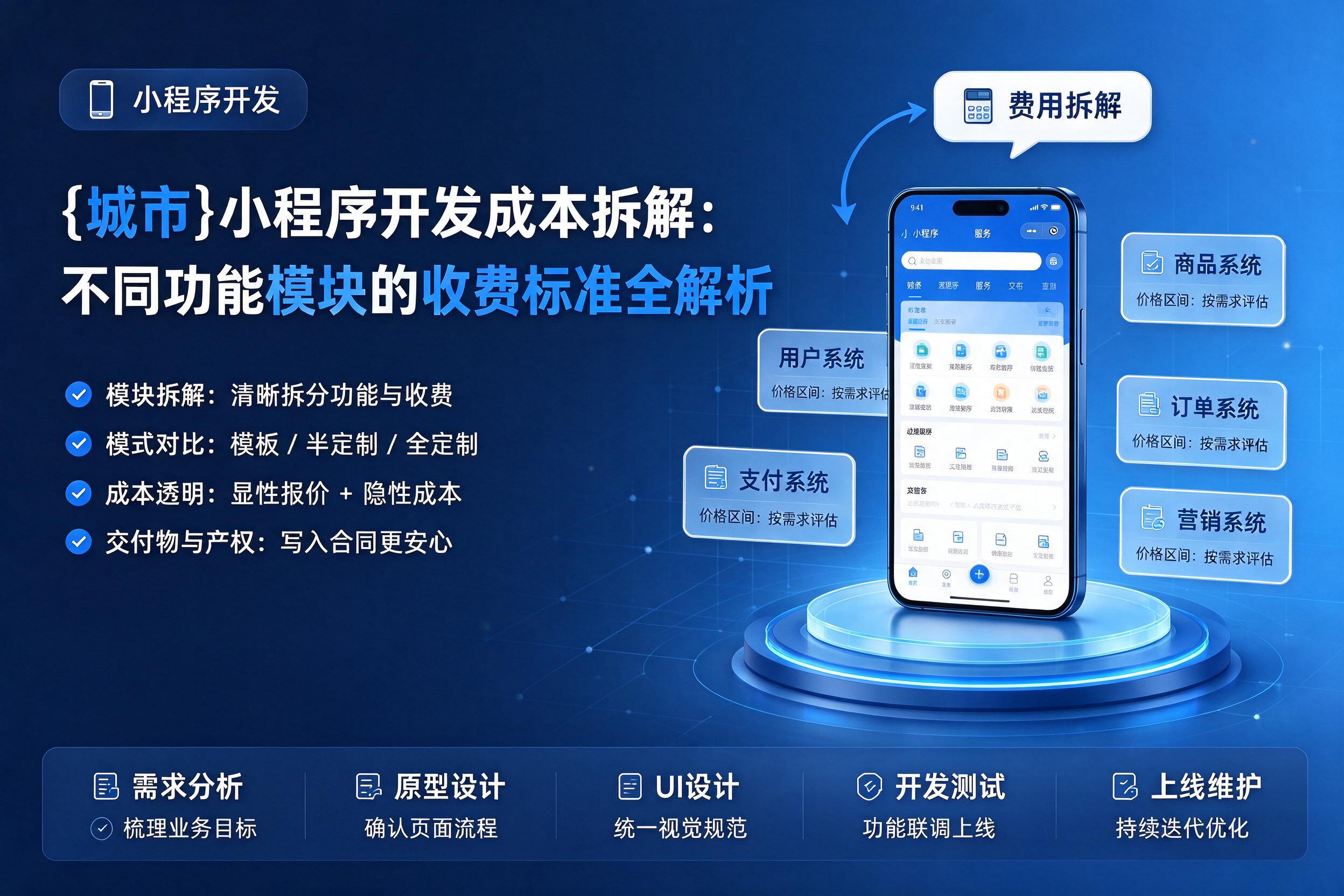 穆棱小程序开发成本拆解：不同功能模块的收费标准全解析
