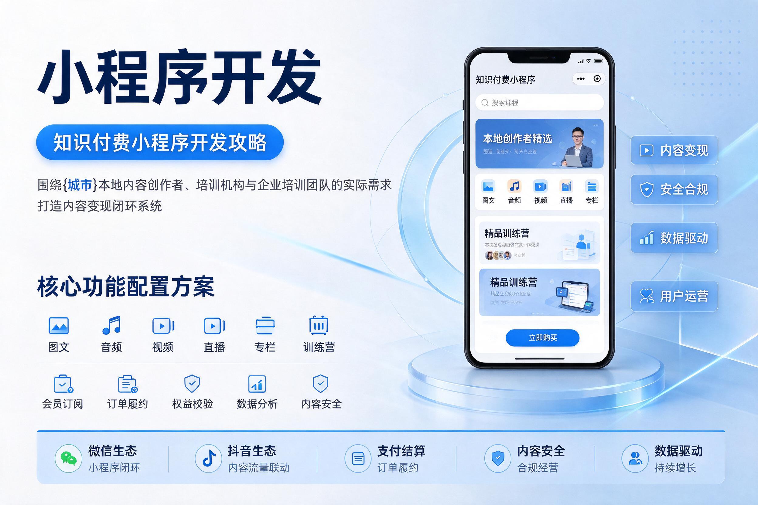 穆棱知识付费小程序开发攻略：内容变现的核心功能配置方案